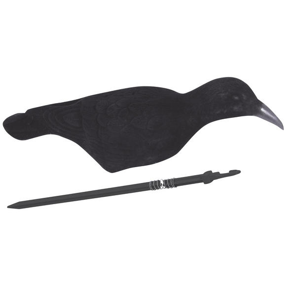 Jack Pyke Flocked Crow Shell Decoy