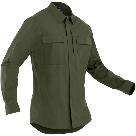 First Tactical Men's Tactix Long Sleeve BDU Shirt OD Green