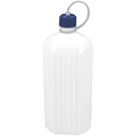 Highlander 1L Poly Octagonal Bottle White