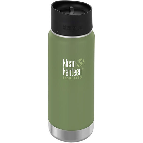 Klean Kanteen Wide Mouth Insulated 473ml Bottle Cafe Cap 2.0 Vineyard Green