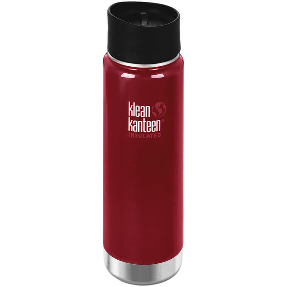 Klean Kanteen Wide Mouth Insulated 592ml Bottle Cafe Cap 2.0 Roasted Pepper