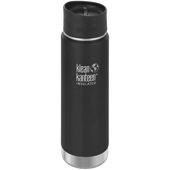 Klean Kanteen Wide Mouth Insulated 592ml Bottle Cafe Cap 2.0 Shale Black