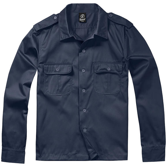 Brandit US Shirt Long Sleeve Navy