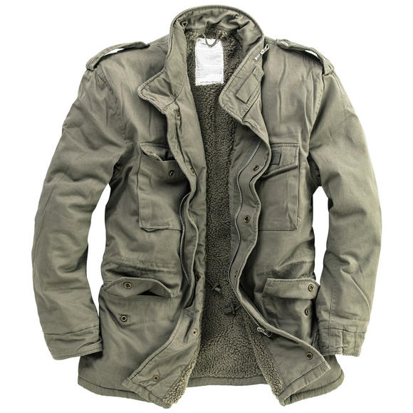 Surplus Paratrooper Winter Jacket Olive Washed