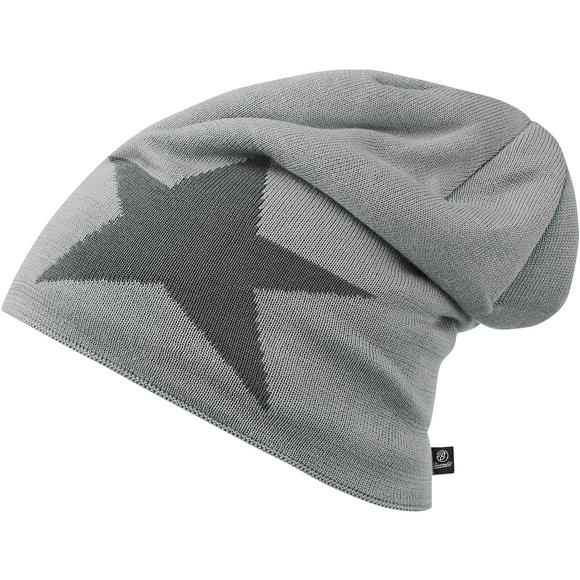 Brandit Beanie Star Cap Silver Grey Melange