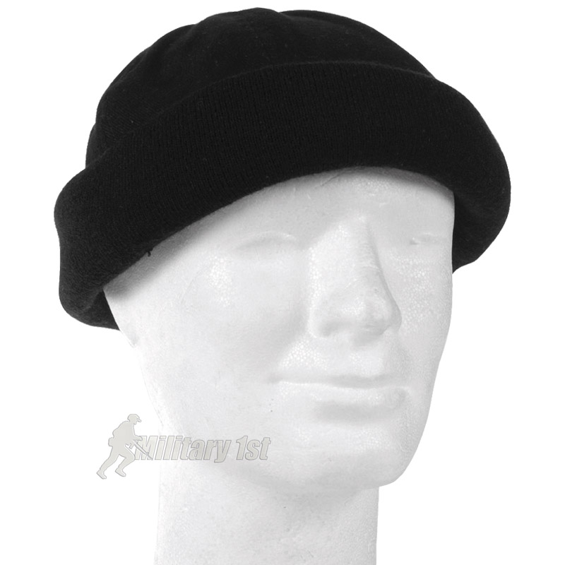 black short hat