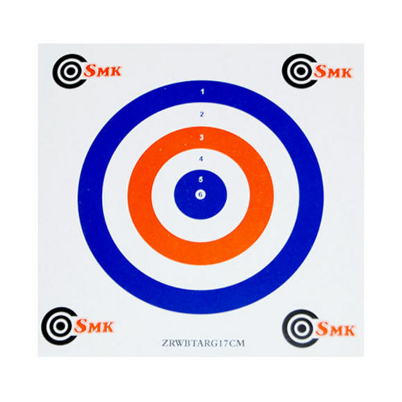 SMK Red White Blue 17cm Card Targets (100 Pack)