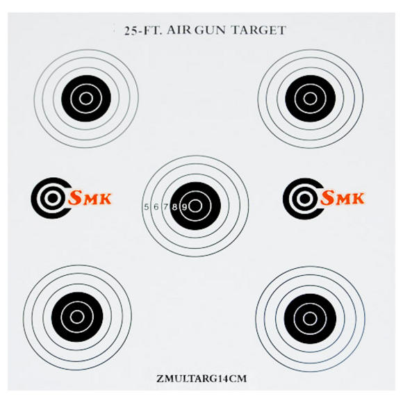 SMK 25ft 14cm Card Targets (100 Pack)