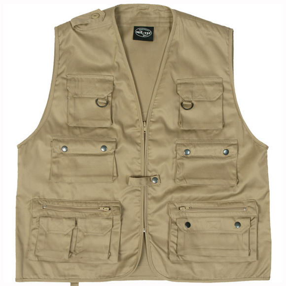 Mil-Tec Fishing Vest Khaki