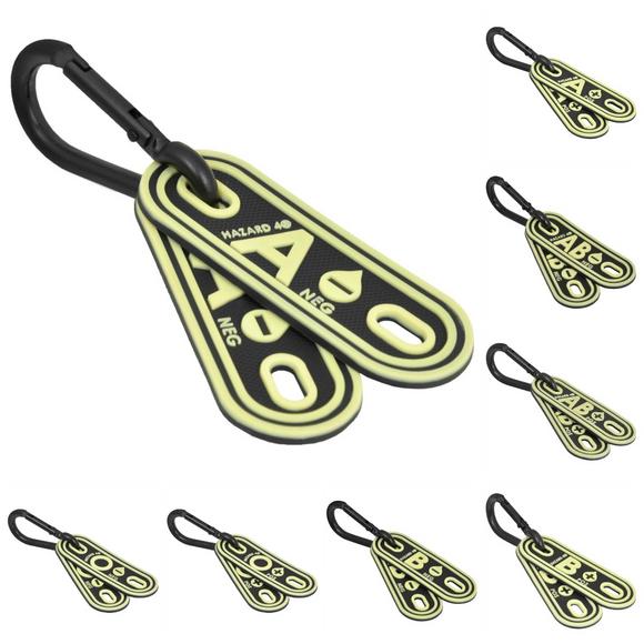 Hazard 4 Blood Type Marker Kit Set of 2 Glow in the Dark