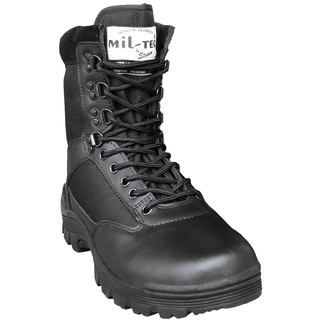 MilTec Tactical Side Zip Boots Black