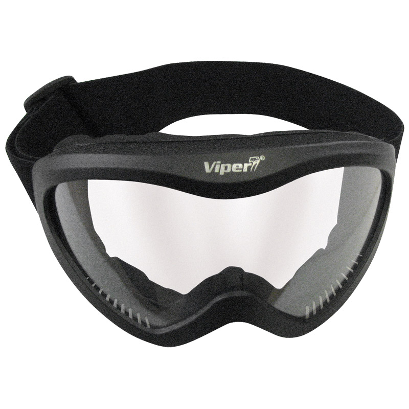 VIPER ARMY MILITARY TACTICAL GOGGLES SKI SKYDIVING UV400 BLACK FRAME