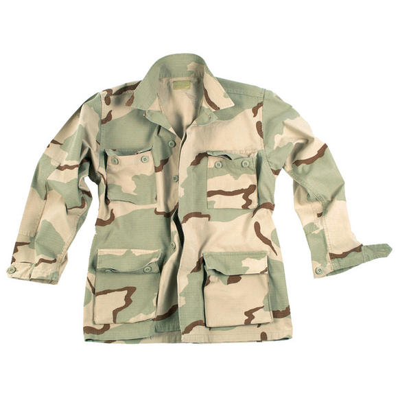 Teesar BDU Shirt Ripstop Prewashed 3-Colour Desert