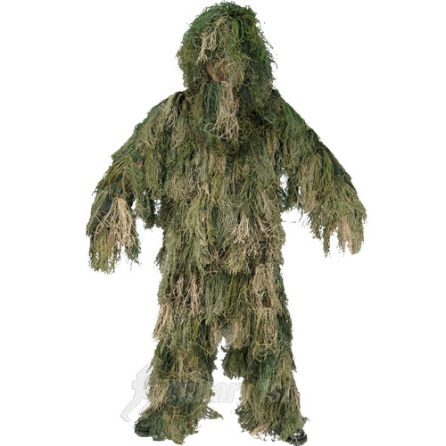 ARMY GHILLIE SUIT 3-D CAMO 4 PCS. HUNTING PAINTBALL SHOOTING AIRSOFT WOODLAND