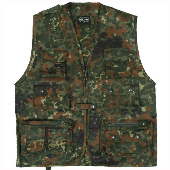 Mil-Tec Fishing Vest Flecktarn
