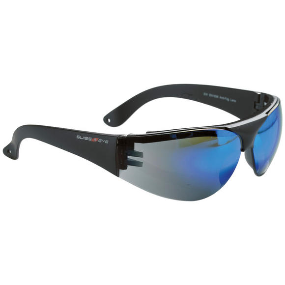 Swiss Eye Outbreak Protector Glasses Black Frame Blue Mirror Lens