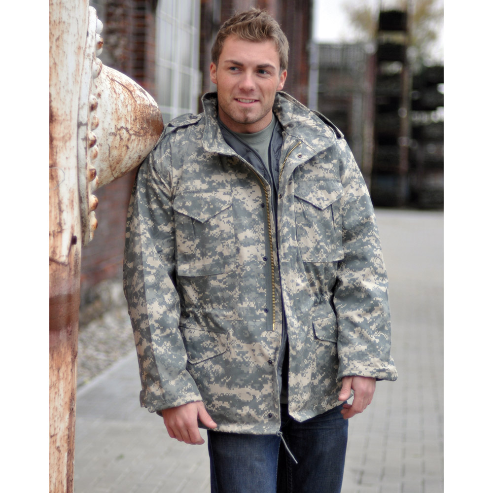 MILITARY MENS COMBAT M65 JACKET ARMY TACTICAL PATROL COAT ACU DIGITAL