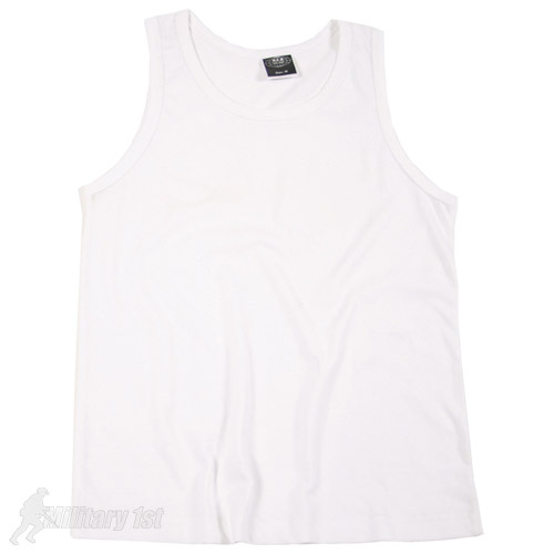 MENS WHITE COTTON TANK TOP VEST COMBAT SINGLET S3XL eBay