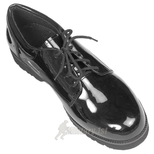 MENS ARMY CADET PARADE BOOTS PATENT LEATHER SHOES BLACK eBay