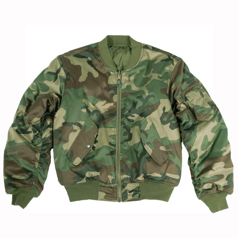 Ma1 Army Style Flight Bomber Pilot Military Mens Jacket Us Woodland Camo S 3xl Ebay