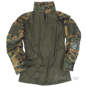 Mil-Tec Warrior Shirt with Elbow Pads Digital Woodland