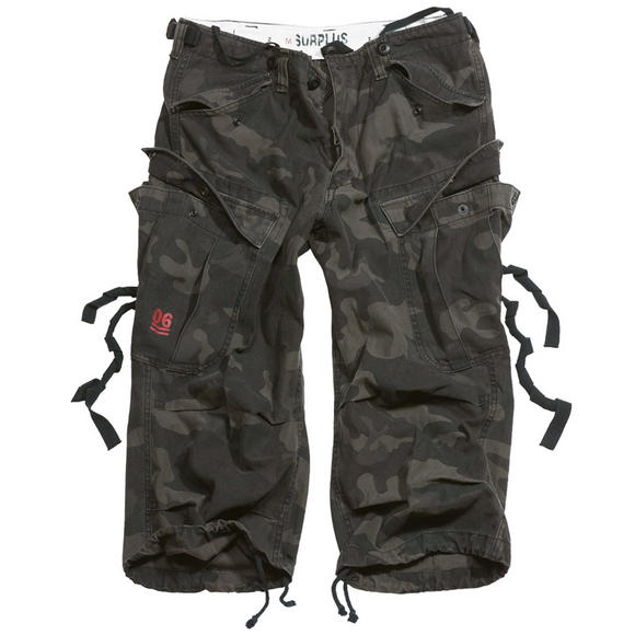 Surplus Engineer Vintage 3/4 Shorts Black Camo