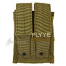 View Item Flyye Double 9mm Magazine Pouch MOLLE Coyote Brown