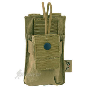 Flyye Short Radio Pouch MOLLE Khaki