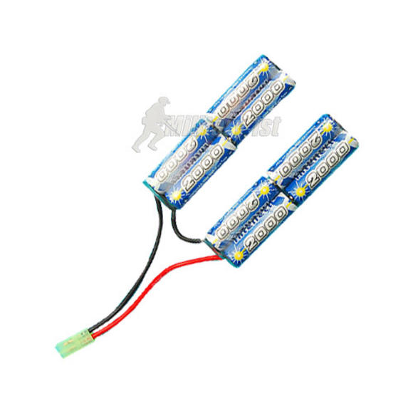 G&P 9.6v 2000mAh V-Shape Battery