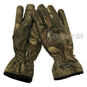 MFH Fleece Gloves Hunter Brown
