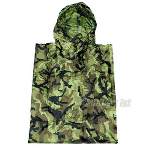 MFH Waterproof Poncho Ripstop Czech Woodland