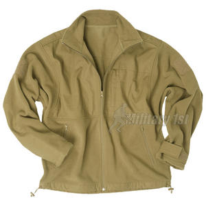 Mil-Tec Fleece Jacket with Ripstop Patch Coyote