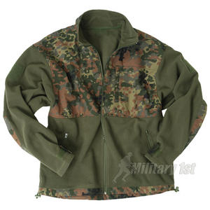 Mil-Tec Fleece Jacket with Ripstop Patch Flecktarn