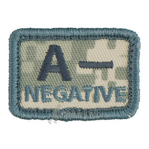 Helikon Blood Type Velcro Patch A- ACU Digital Camo Set of 2
