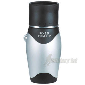 Luger MM 6x18 Monocular Silver Black