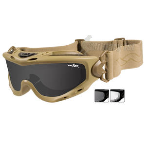 Wiley X Spear Goggles - Smoke Grey + Clear Lens / Tan Frame