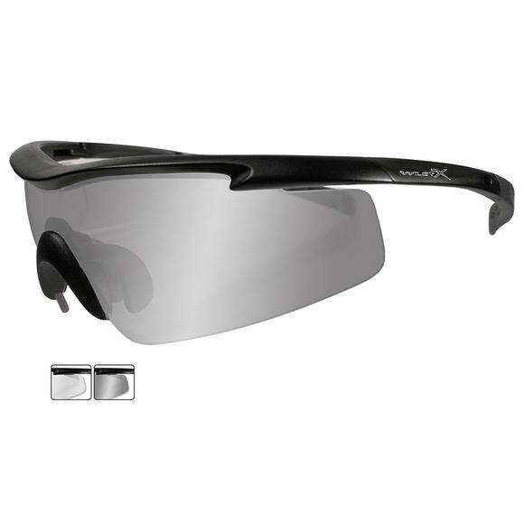 Wiley X PT-3 Glasses - Smoke Grey + Clear Lens / Matte Black Frame
