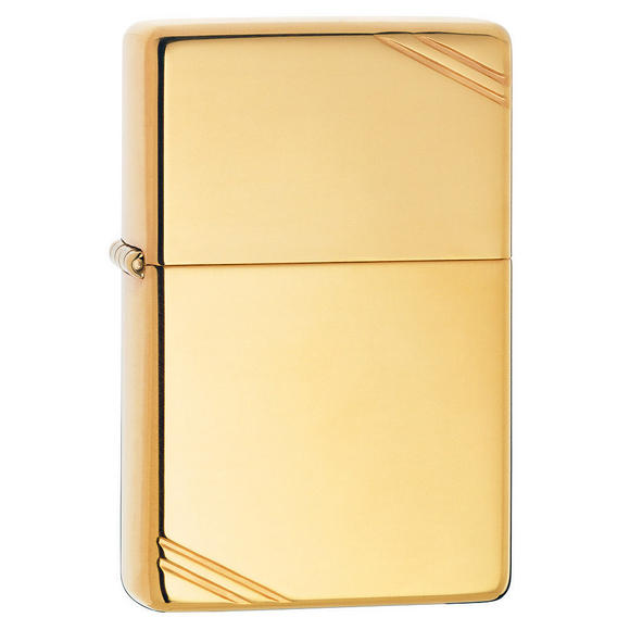 Zippo High Polish Vintage Brass Lighter