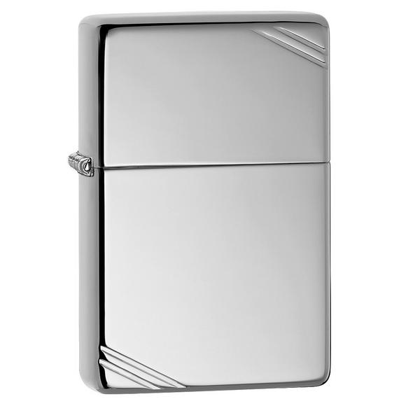 Zippo High Polish Vintage Chrome Lighter