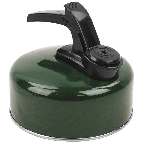 Highlander Small Aluminium Whistling Kettle Green