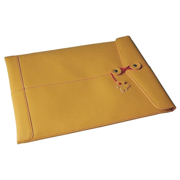 Civilian Pro Manila-15 Leather Laptop Sleeve for MacBook Pro 15" Mango