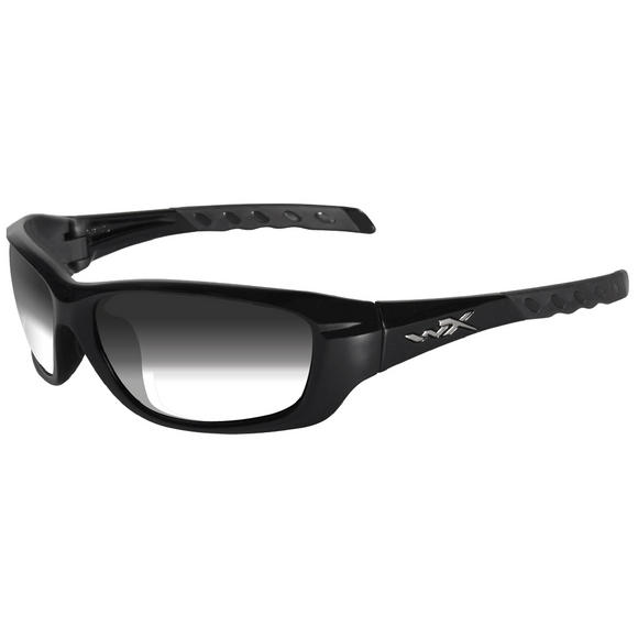 Wiley X WX Gravity Glasses - Light Adjusting Smoke Grey Lens / Gloss Black Frame