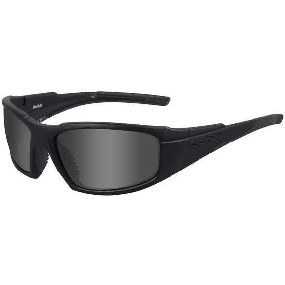 Wiley X WX Rush Black Ops Glasses - Smoke Grey Lens / Matte Black Frame