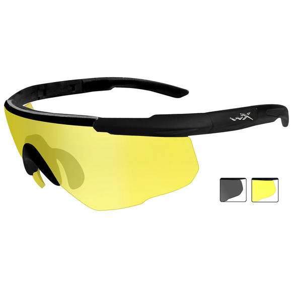 Wiley X Saber Advanced - Smoke Grey + Pale Yellow Lens / Matte Black Frame