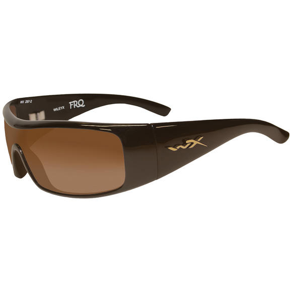 Wiley X WX FRQ Glasses - Fade Brown Lens / Metallic Brown Frame