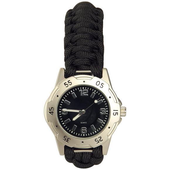 Mil-Tec Paracord Watch Silver