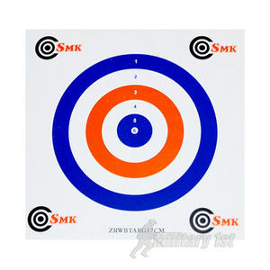 SMK Red White Blue 17cm Card Targets (100 Pack)