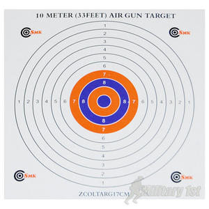 SMK Colour Centre 17cm Card Targets (100 Pack)