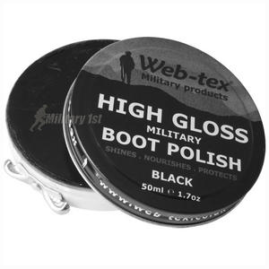 Web-Tex High Gloss Military Boot Polish Black