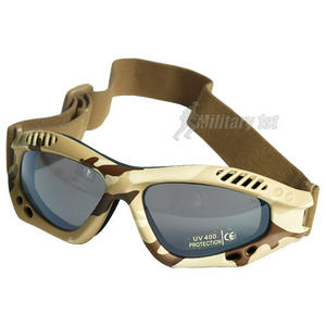 Mil-Tec Commando Goggles Air Pro Smoke Lens Desert Frame